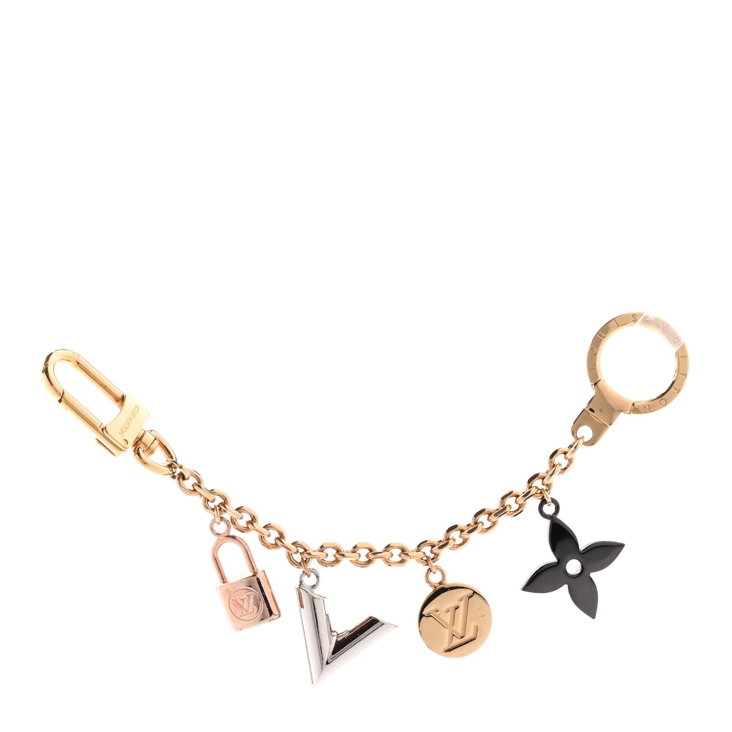 Metal Kaleido V Bag Chain Charm