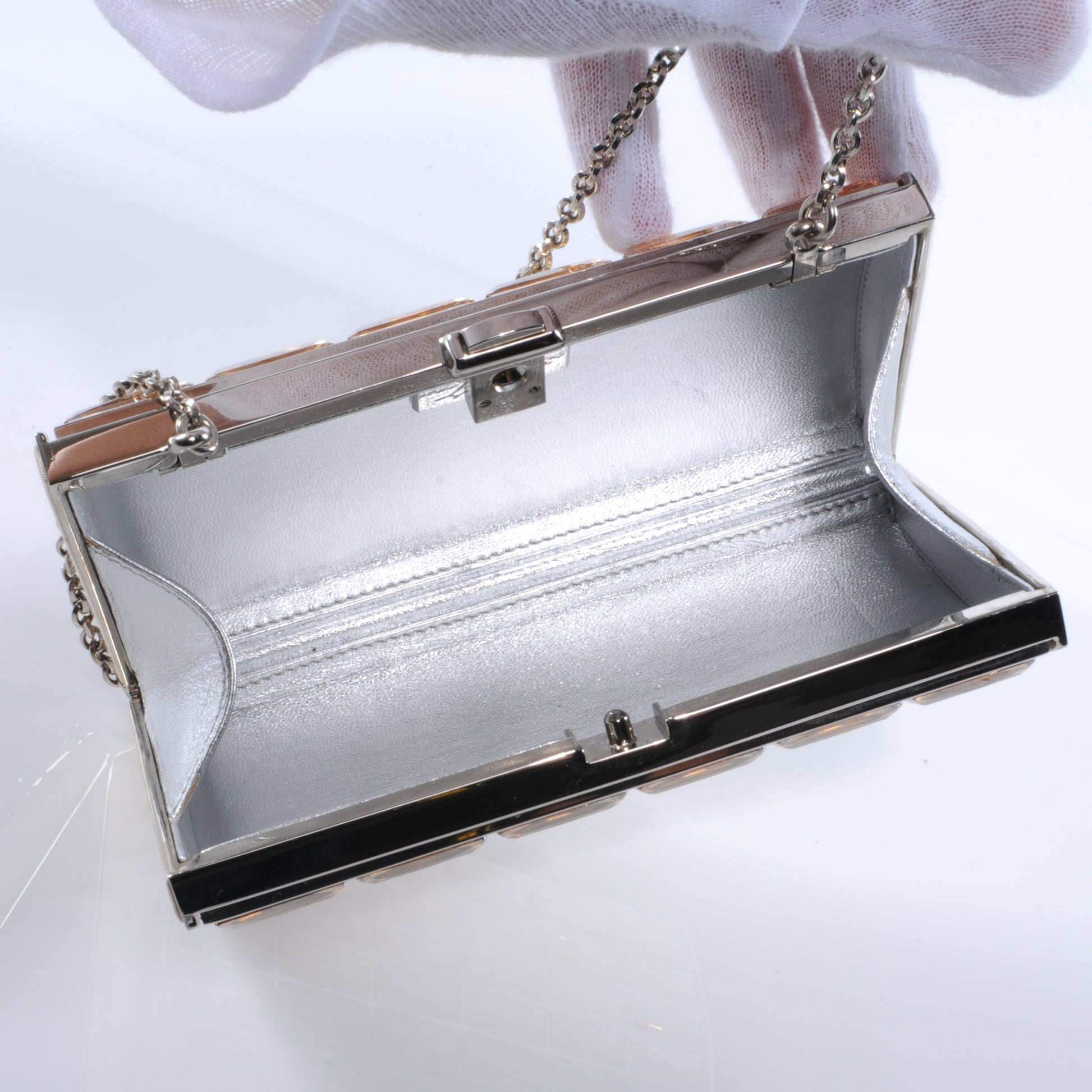 Judith Leiber Swarovski Crystal Goddess Clutch Champagne 6 of 6