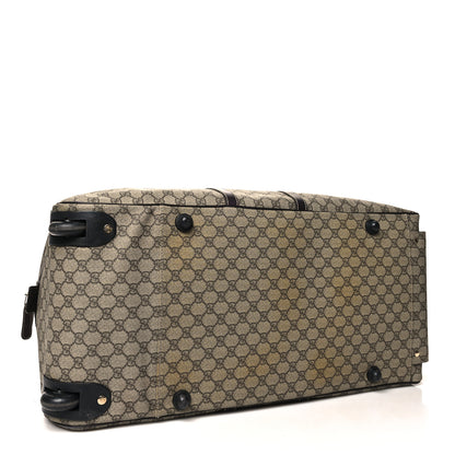 Gucci GG Plus Monogram Large Carry On Duffle Trolley Brown 4 of 14