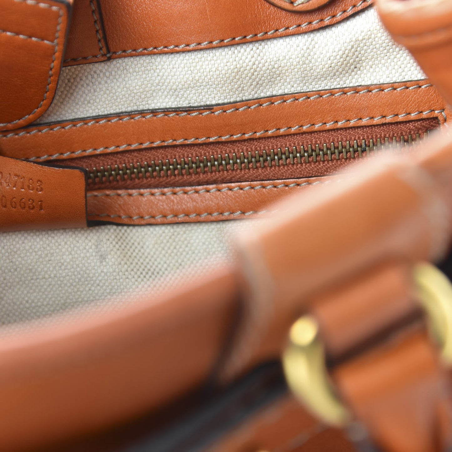 Calfskin Medium GG Running Tote Orange