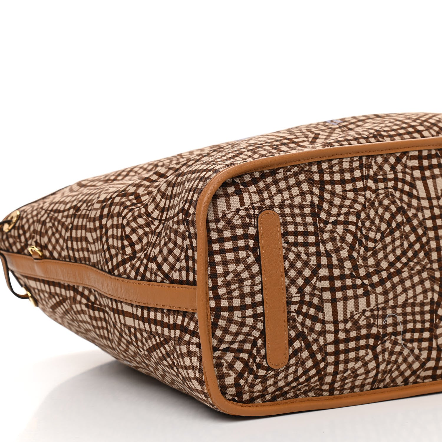 MCM Visetos Large Liz Reversible Shopper Tote Cognac 13 of 15