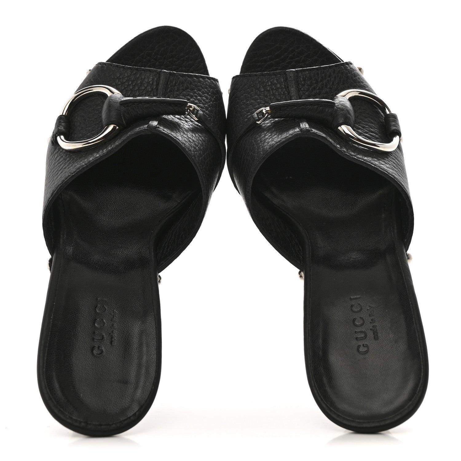 Gucci Cellarius Soft Calfskin Icon Bit 30/120mm Platform Clog Sandals 36 Black 2 of 11
