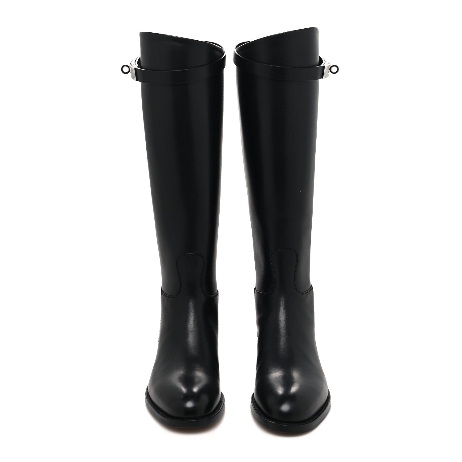 Hermes Box Kelly Jumping Boots 35 Black 2 of 8