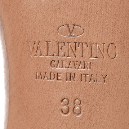 Valentino Garavani Suede Caged Ankle Strap Sandals 38 Camel Rose 7 of 9