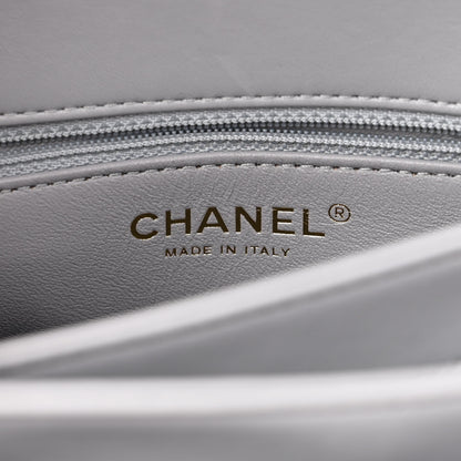 Chanel Lambskin Quilted Small Trendy CC Flap Dual Handle Bag Grey 6 of 10