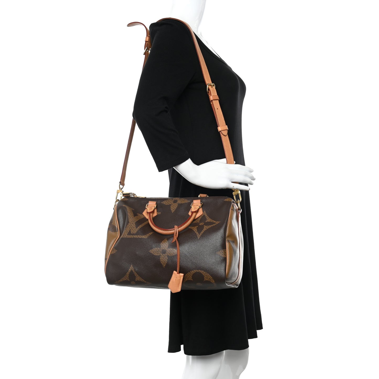 Reverse Monogram Giant Speedy Bandouliere 30