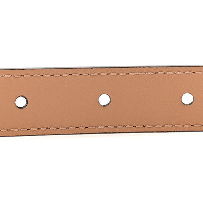Gucci Metallic Calfskin Double G 20mm Belt 80 32 Silver 4 of 6