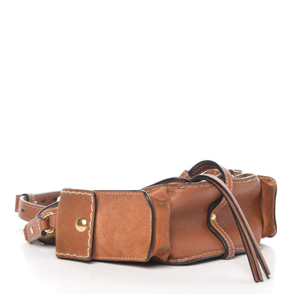 Chloe Calfskin Suede Small Jodie Camera Bag Caramel 4 of 14