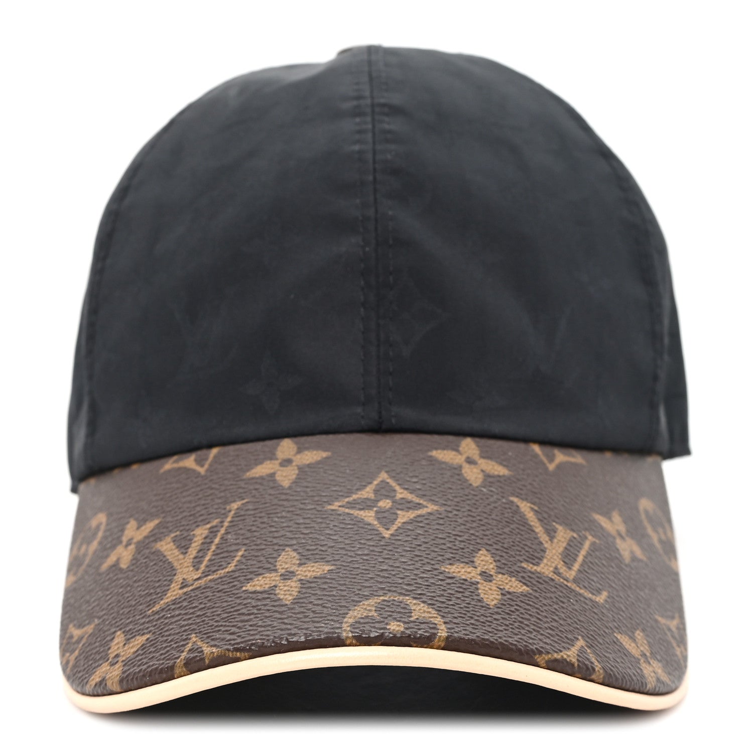 Louis Vuitton Polyester Silk Monogram LV Get Ready Cap M Black 3 of 9