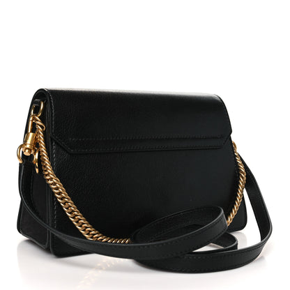 Givenchy Goatskin Suede Small GV3 Shoulder Bag Black Grey 3 of 9