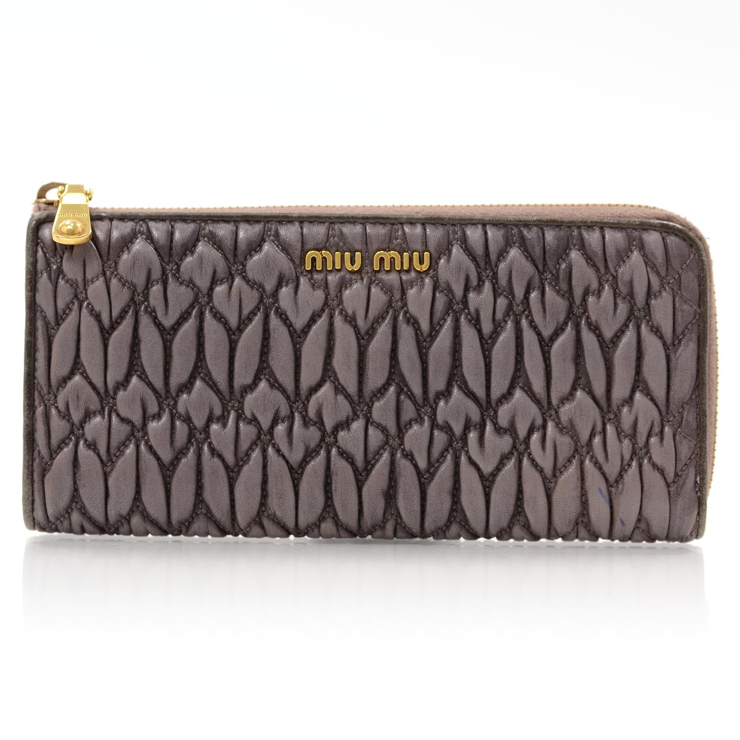 Miu Miu Matelasse Wallet 1 of 7