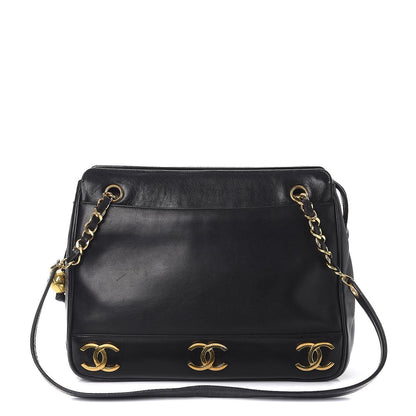 Chanel Lambskin CC Shoulder Bag Black 1 of 13