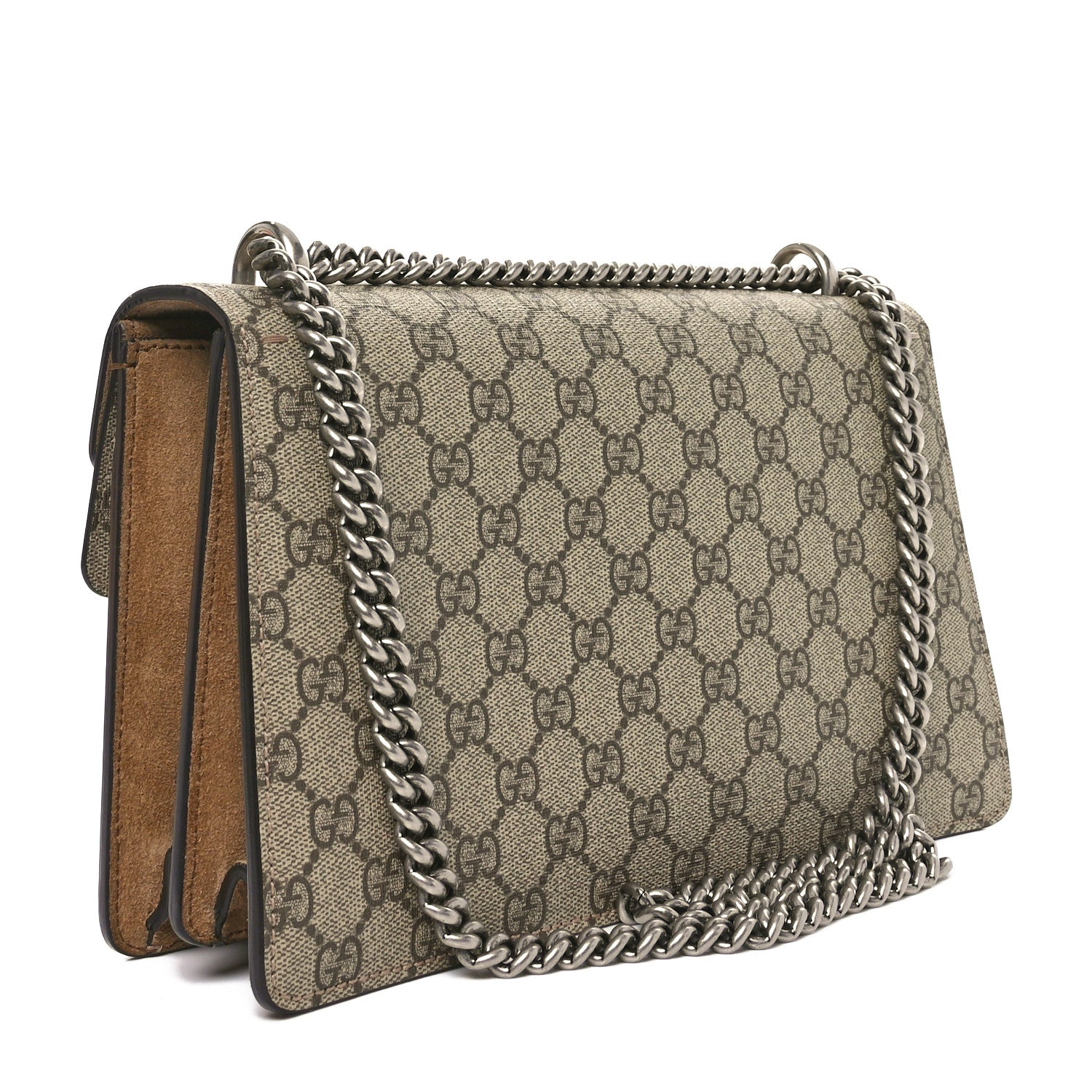 Gucci GG Supreme Monogram Small Dionysus Shoulder Bag Taupe 3 of 10