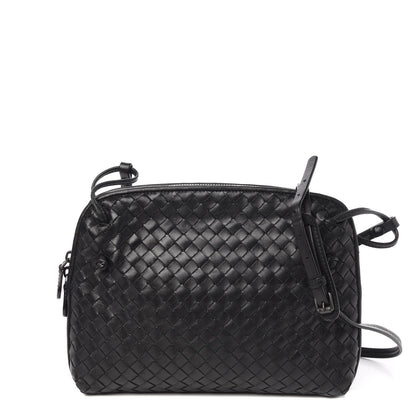 Bottega Veneta Nappa Intrecciato Nodini Crossbody Black 1 of 10