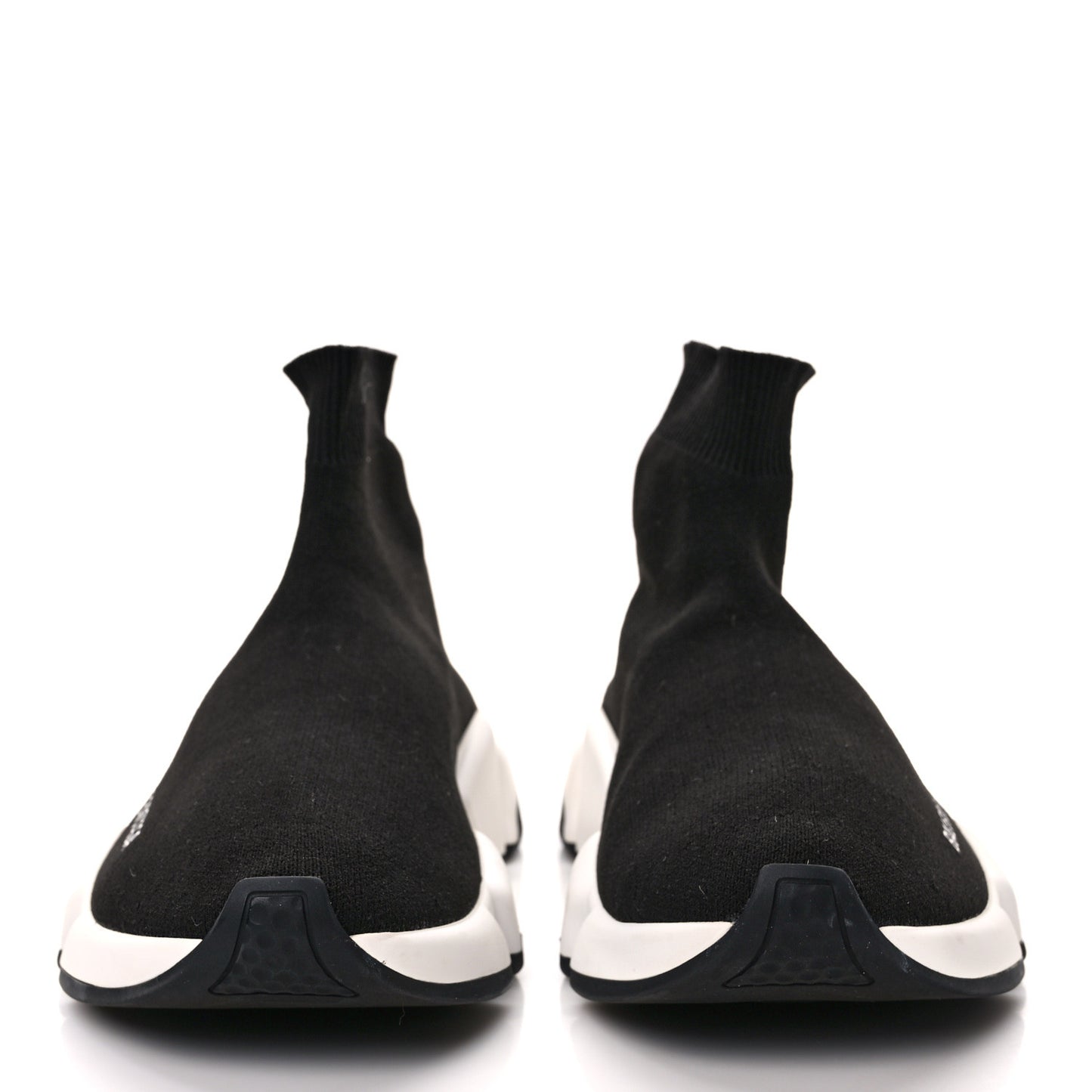 Neoprene Knit Womens Speed Sneakers 36 Black White