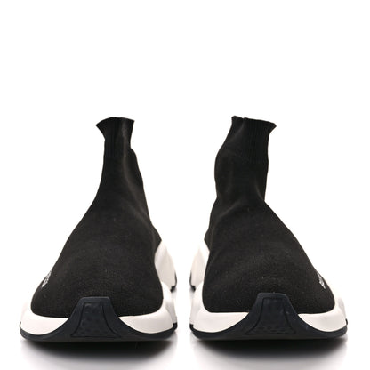 Balenciaga Neoprene Knit Womens Speed Sneakers 36 Black White 2 of 9