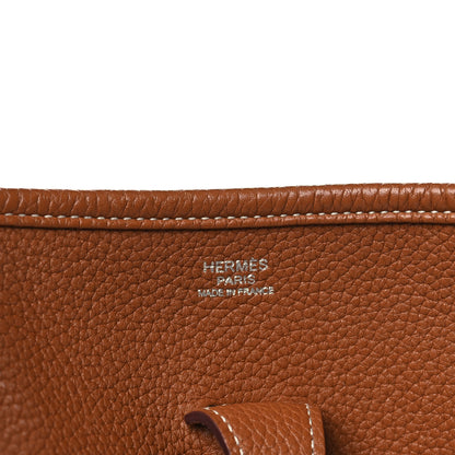 Hermes Taurillon Clemence Evelyne III PM Gold 6 of 10