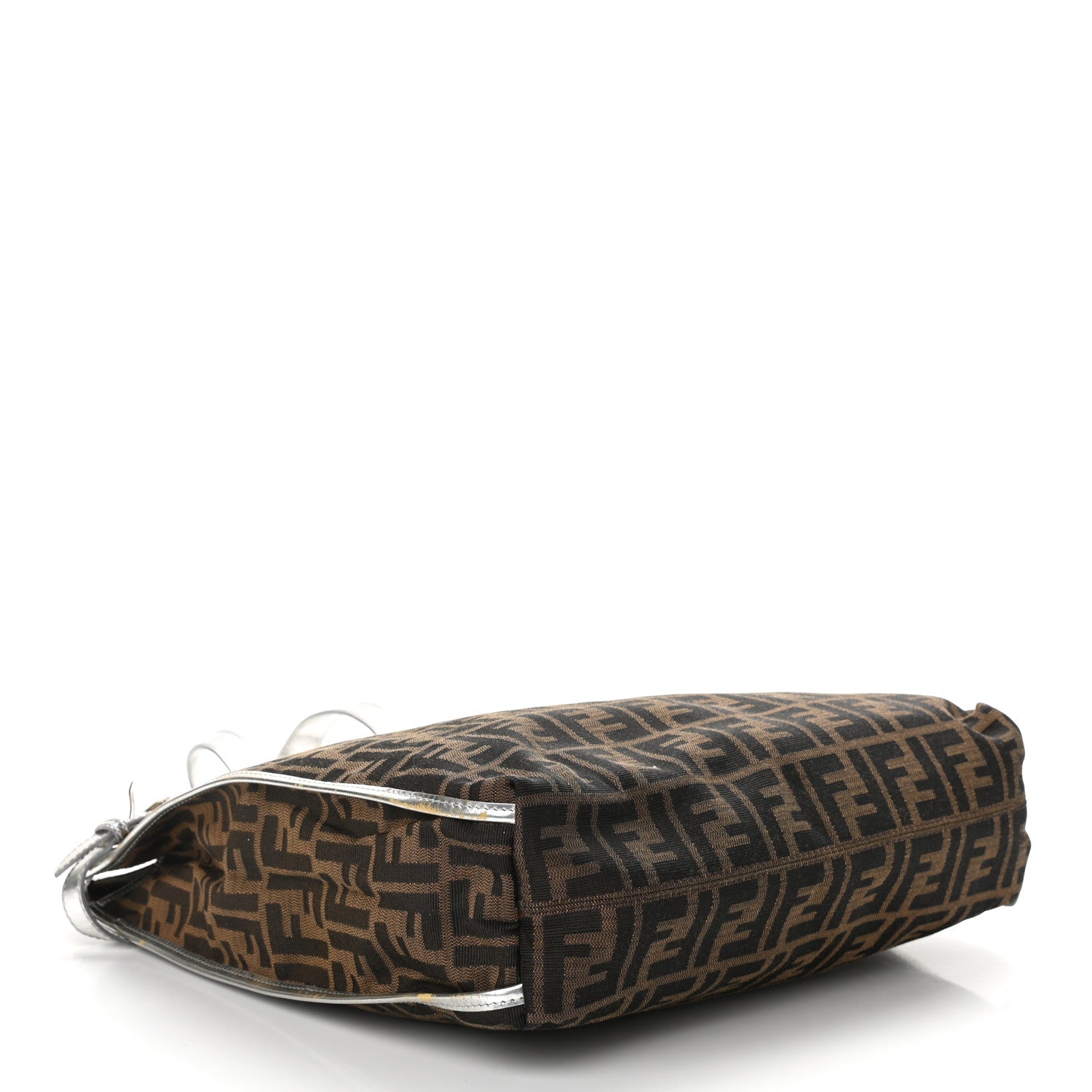 Fendi Zucca Shopper Tote Tobacco Argento 4 of 15
