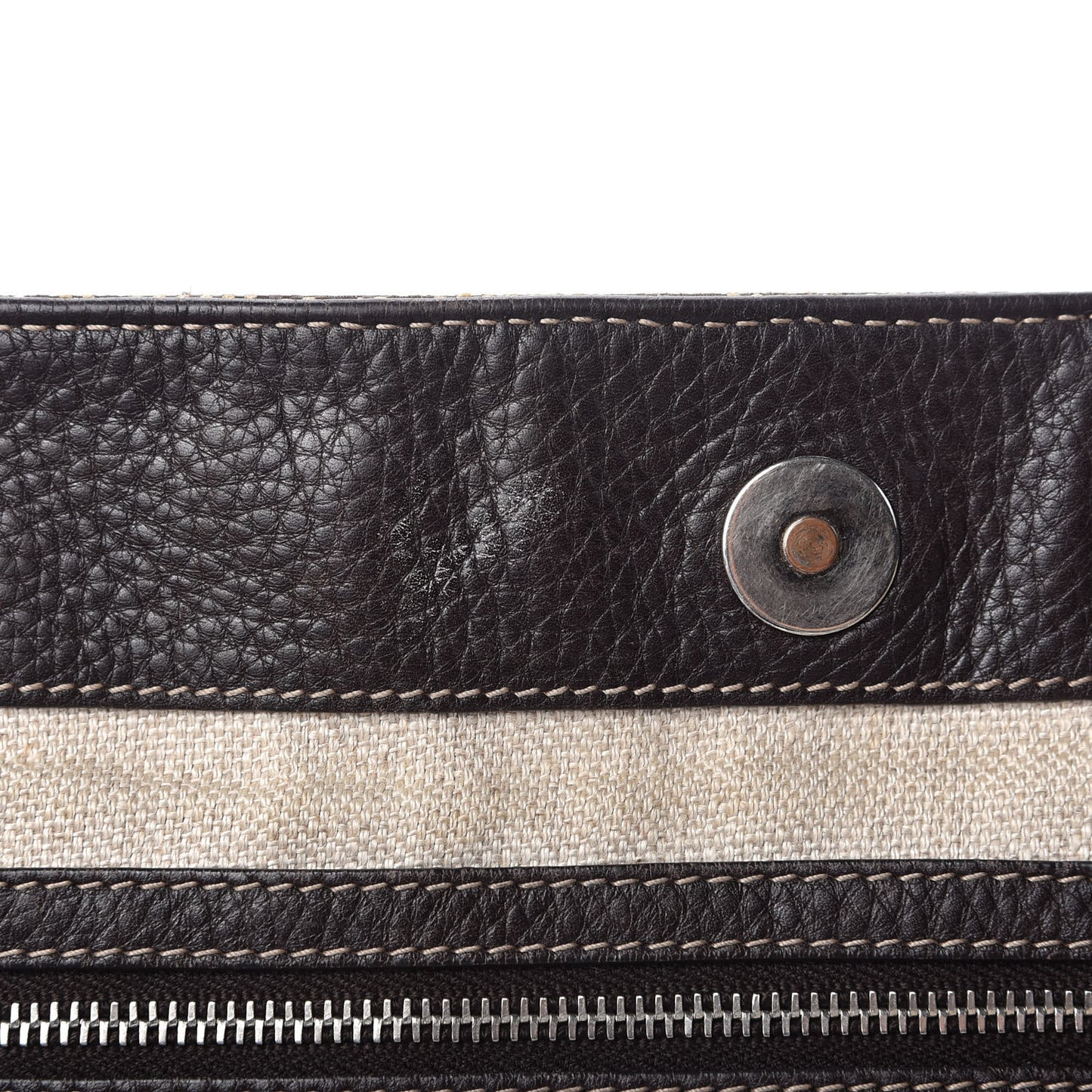 Monogram Medium Icon Bit Tote Dark Brown