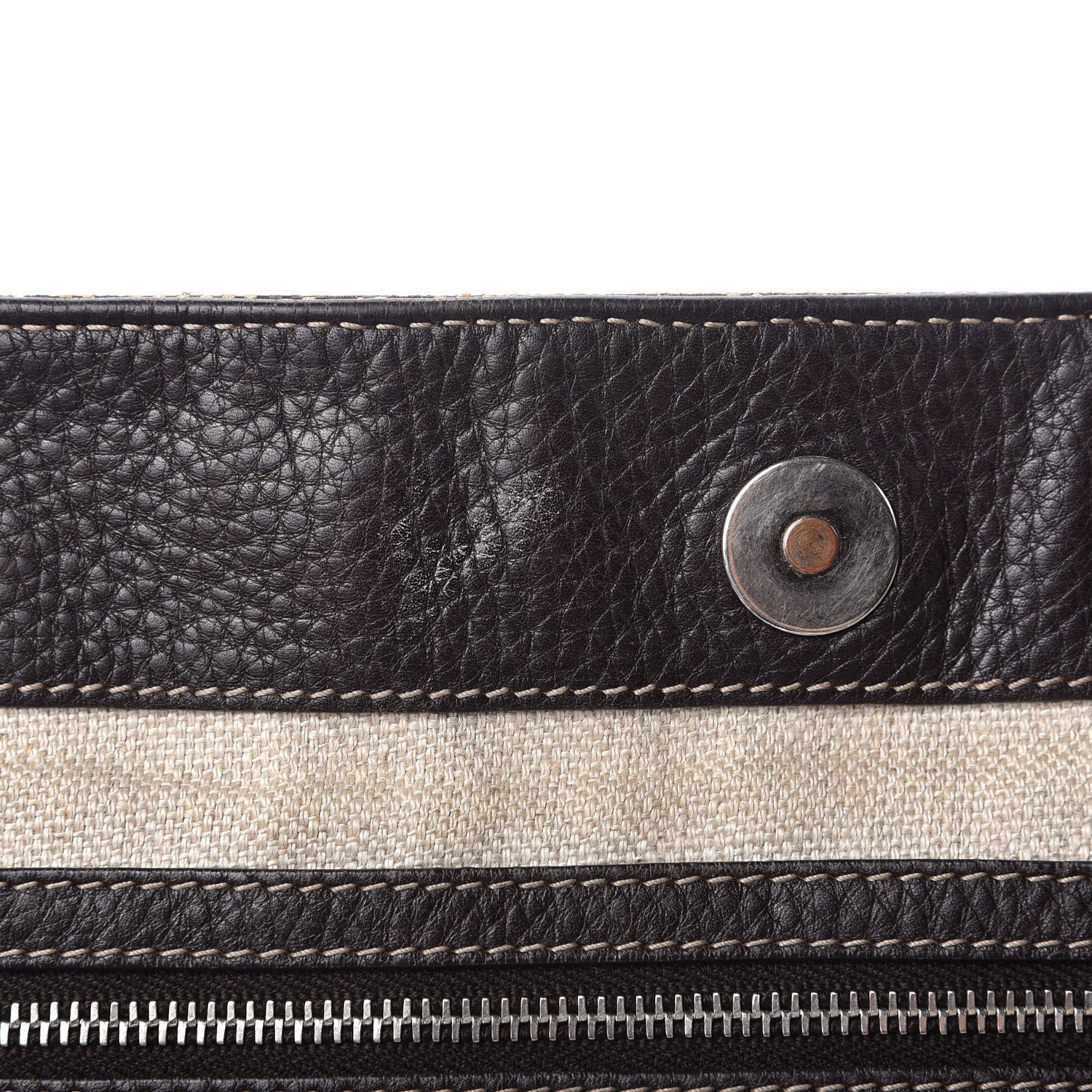 Gucci Monogram Medium Icon Bit Tote Dark Brown 10 of 14