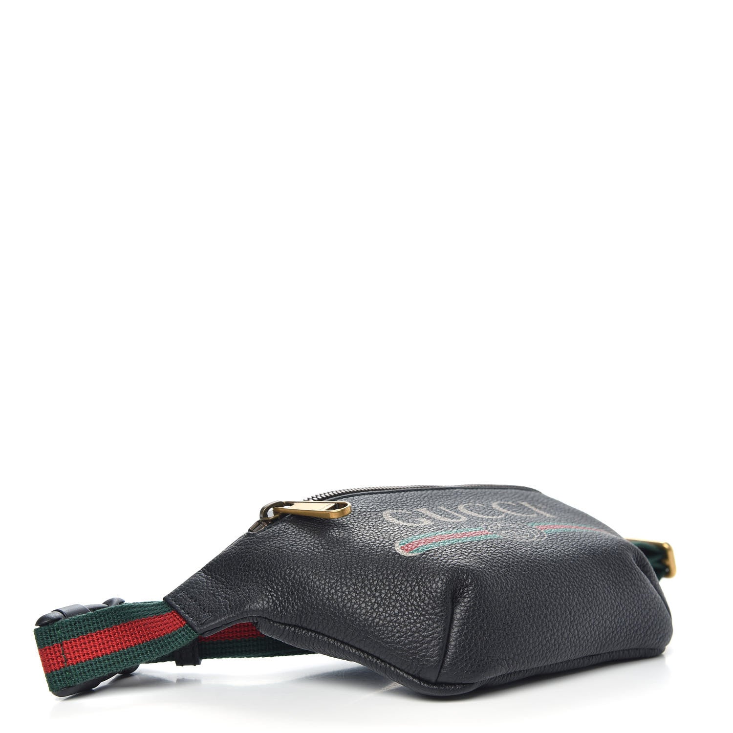 Gucci Grained Calfskin Small Logo Belt Bag Black 4 of 9