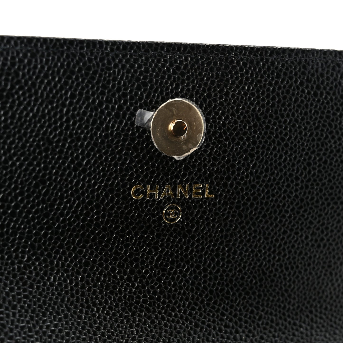 Caviar Quilted Business Affinity Clutch With Chain Black