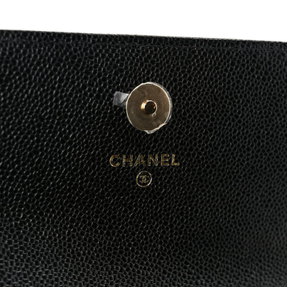 Chanel Caviar Quilted Business Affinity Clutch With Chain Black 7 of 12
