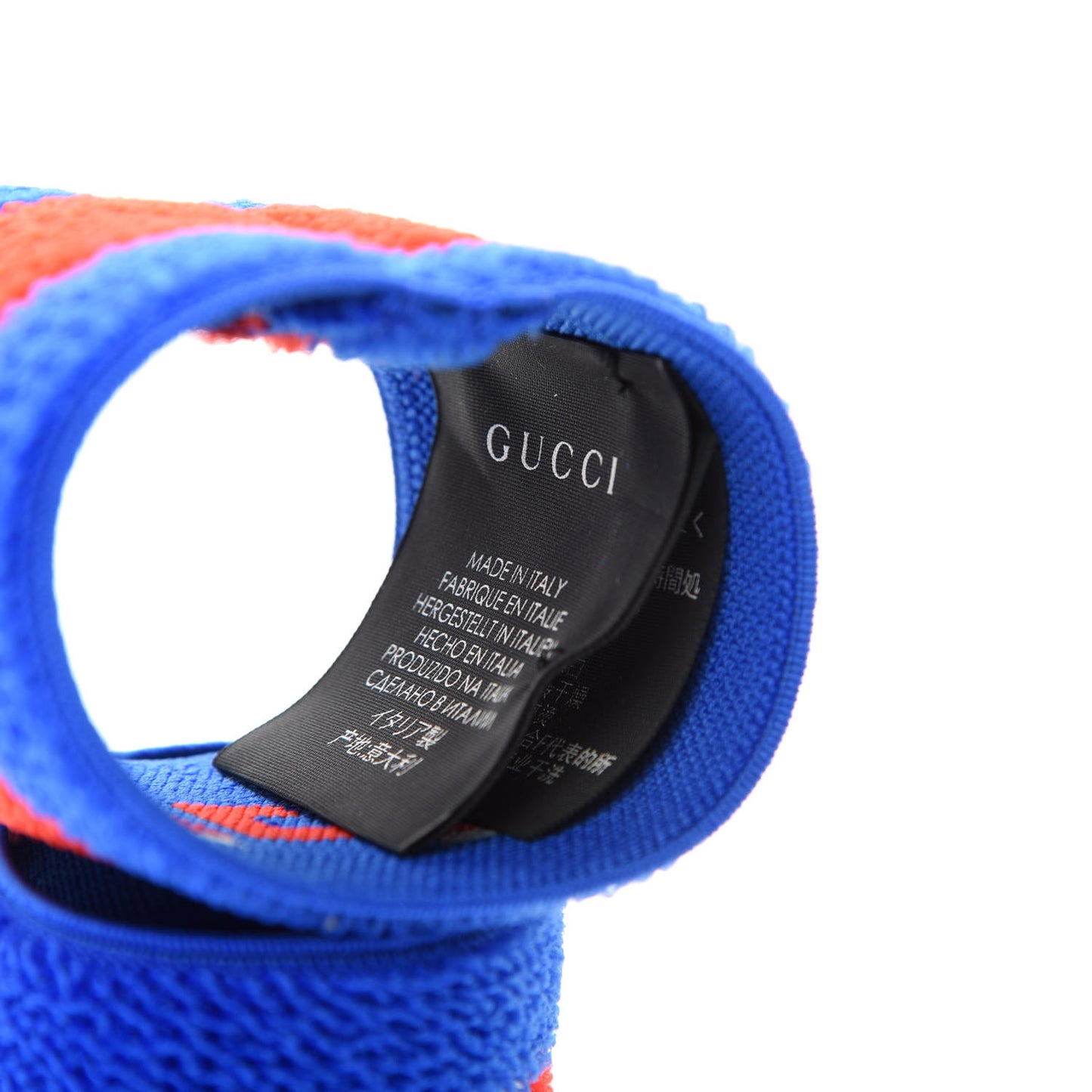 Cotton Logo Headband and Wrist Set M Blue Orange