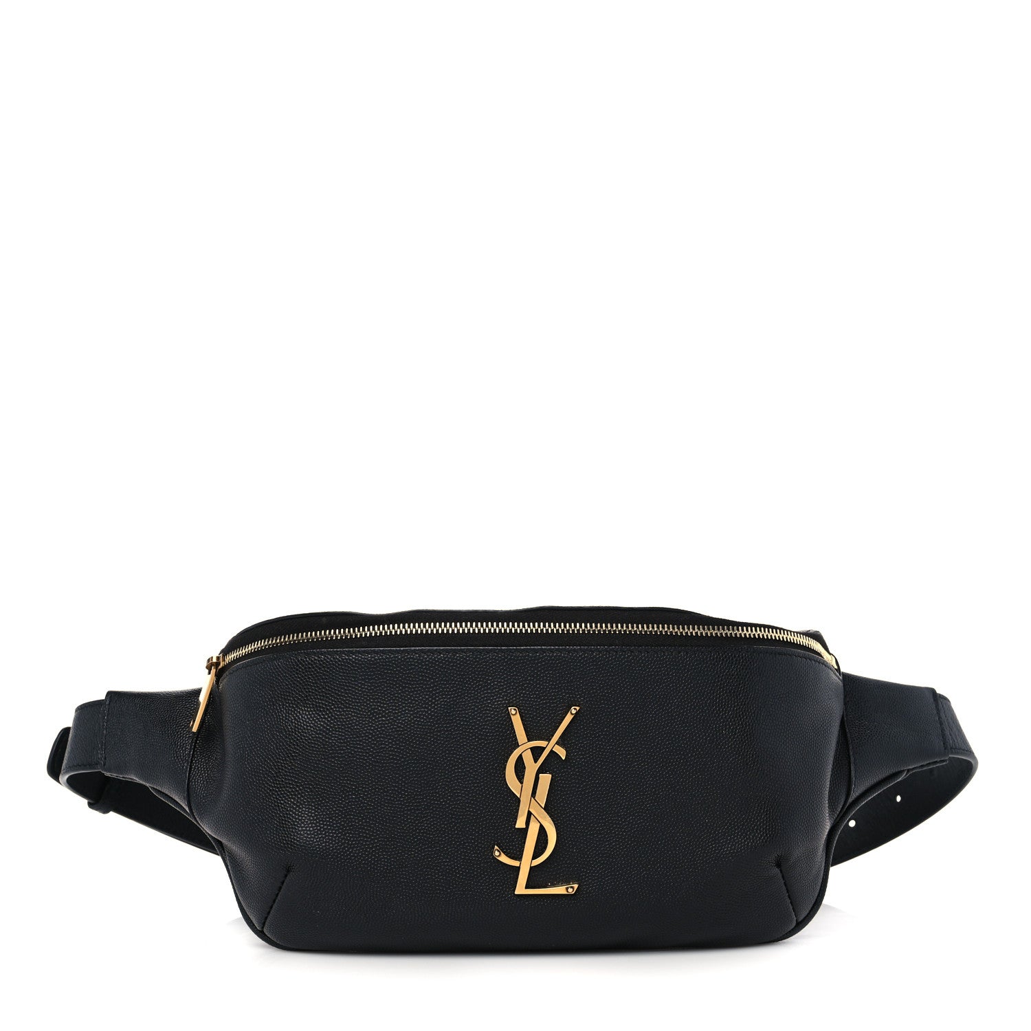 Saint Laurent Grain De Poudre Monogram Belt Bag Black 1 of 6