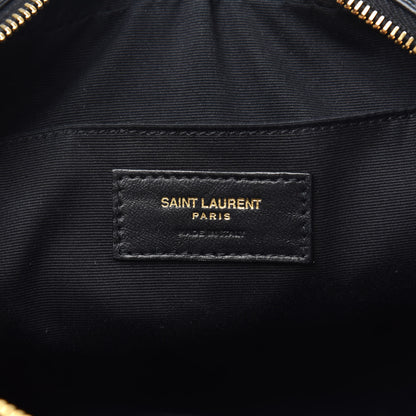 Saint Laurent Calfskin Matelasse Monogram Lou Camera Bag Black 6 of 10