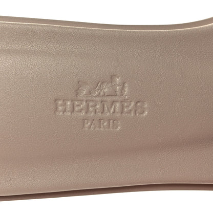 Hermes Box Calfskin Oran Sandals 36 Beige Mastic 8 of 8
