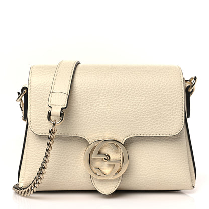 Gucci Dollar Calfskin Interlocking G Crossbody Bag Ivoire 1 of 9