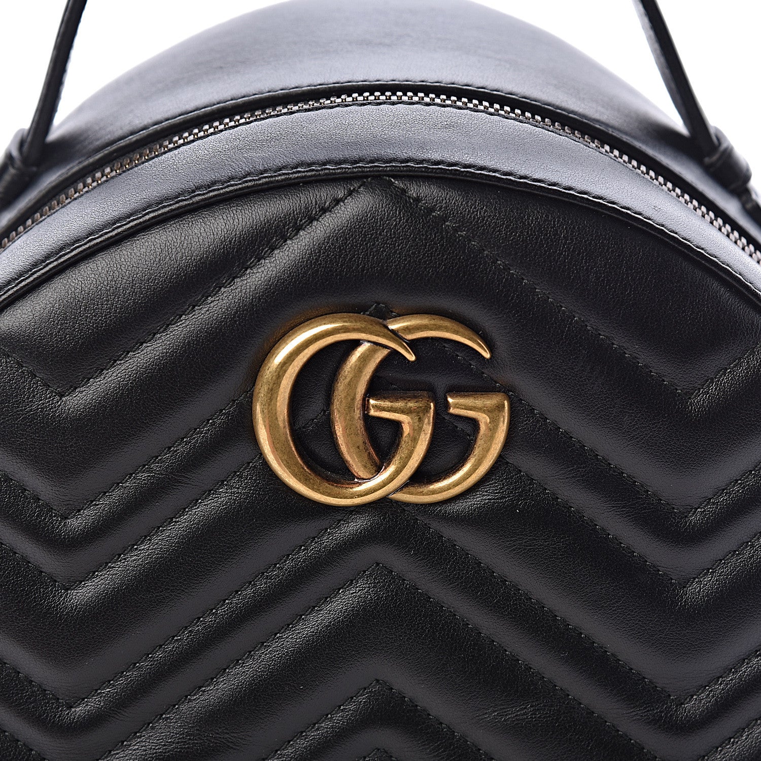 Gucci Calfskin Matelasse GG Marmont Backpack Black 10 of 10