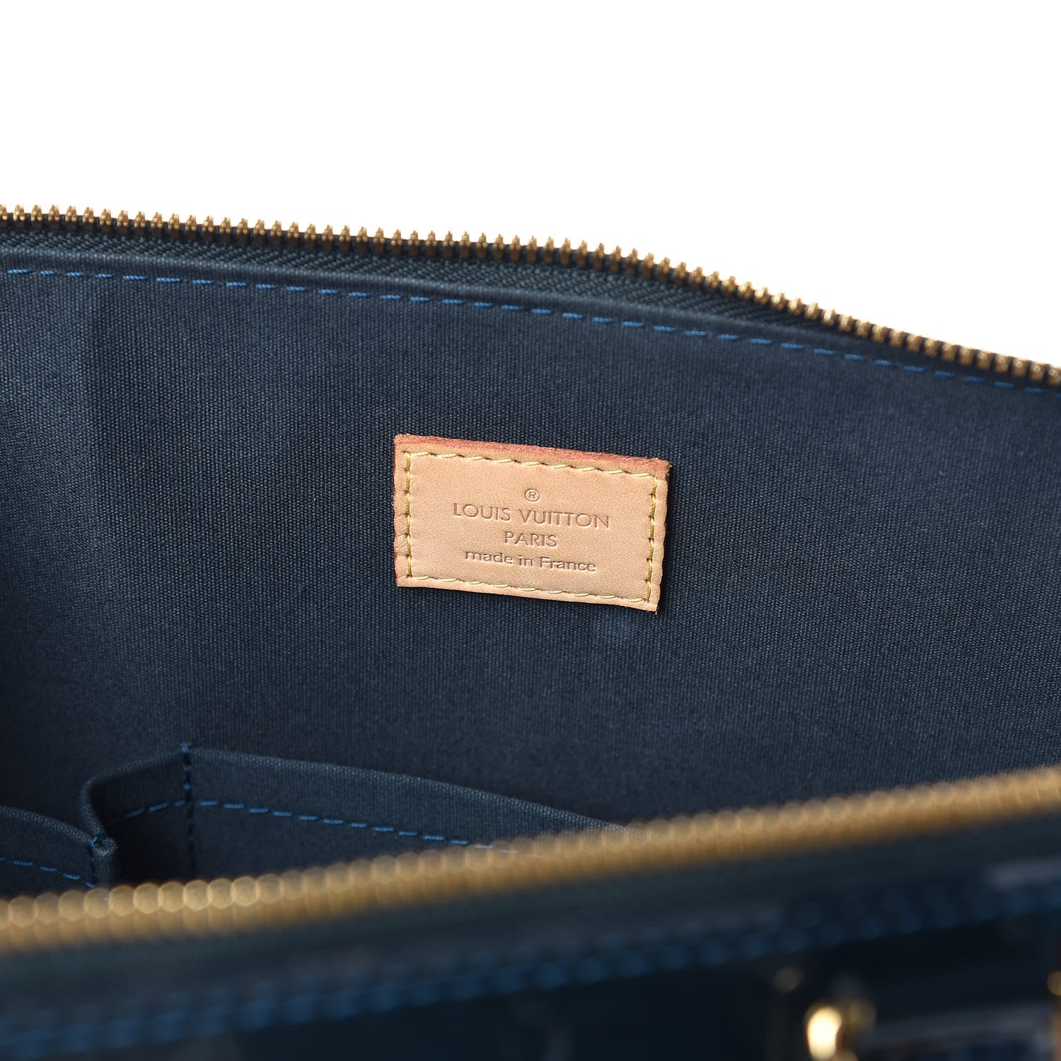Louis Vuitton Vernis Alma GM Blue Nuit 6 of 9
