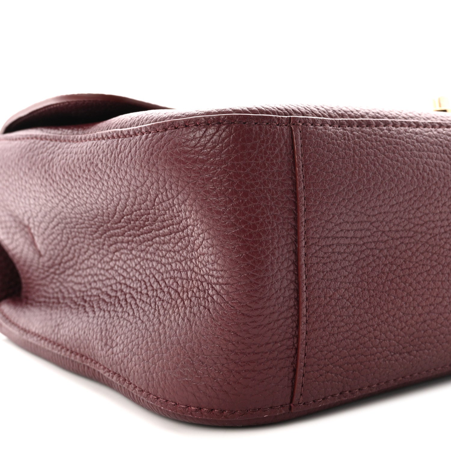Chanel Grained Calfskin Small Souplissimo Maxi Flap Burgundy 9 of 11