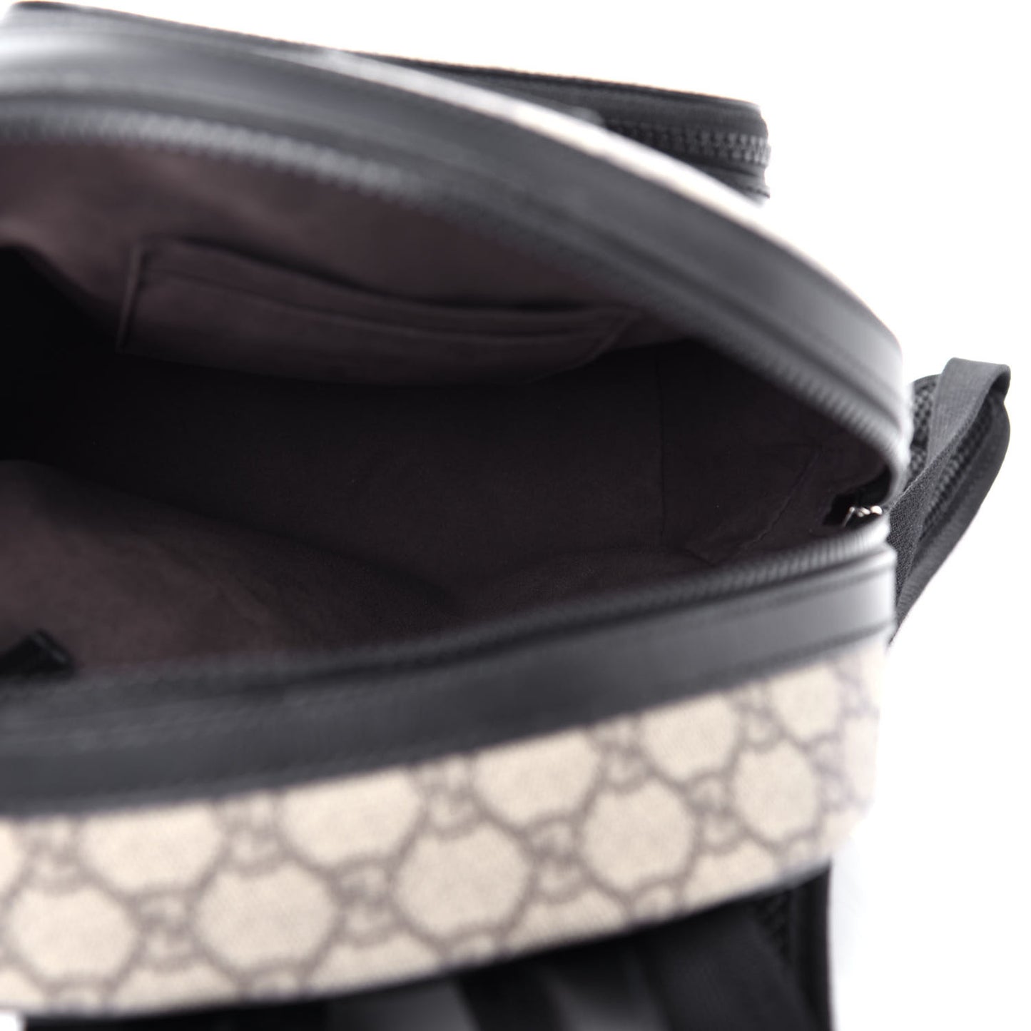 GG Supreme Monogram Small Eden Day Backpack Black