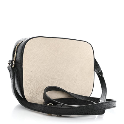 Gucci Dollar Calfskin Bi-Color Small Soho Disco Bag Mystic White Black 3 of 8