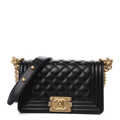 Chanel Caviar Quilted Small Boy Flap Black 1 of 11