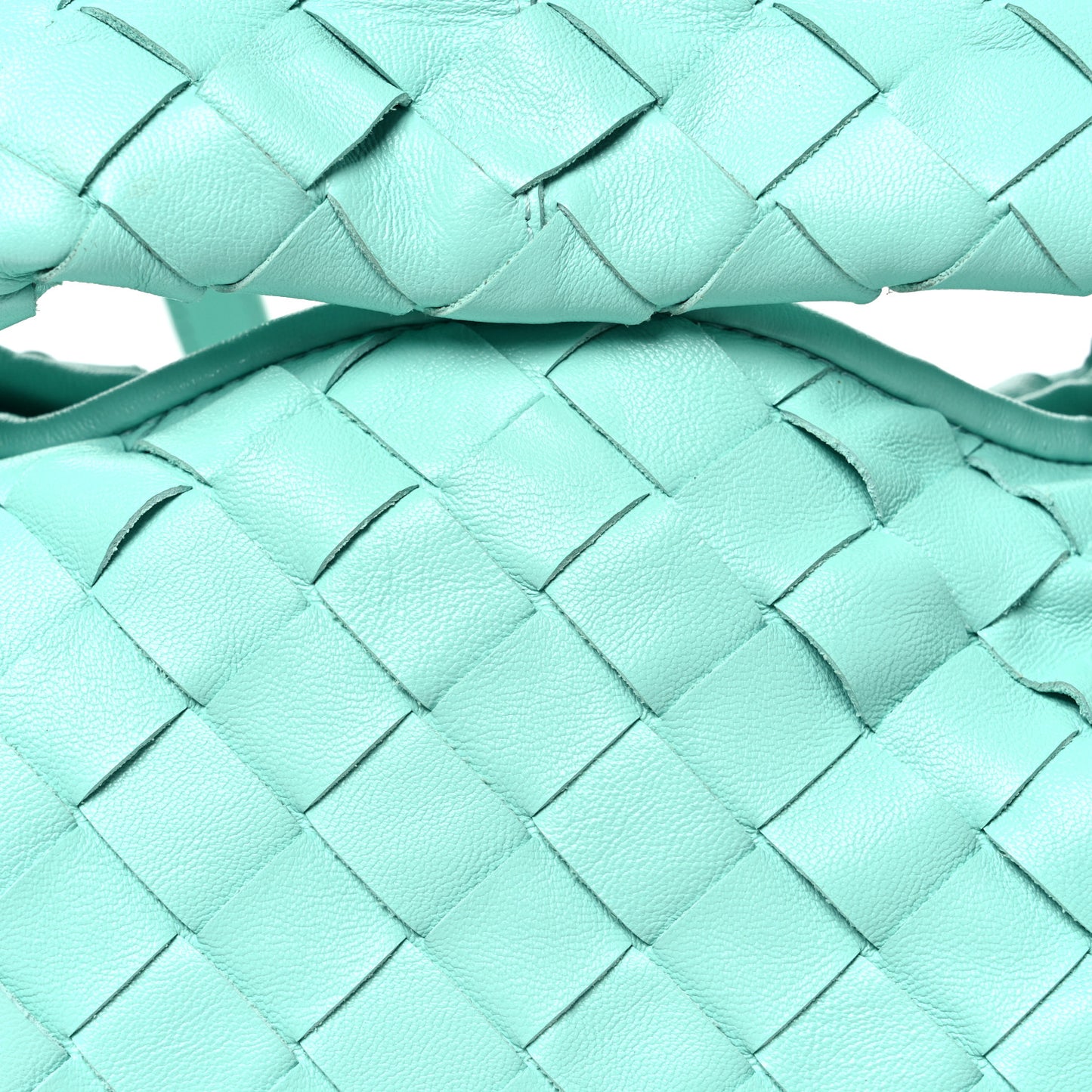 Calfskin Intrecciato Mini Hop Green Oasis