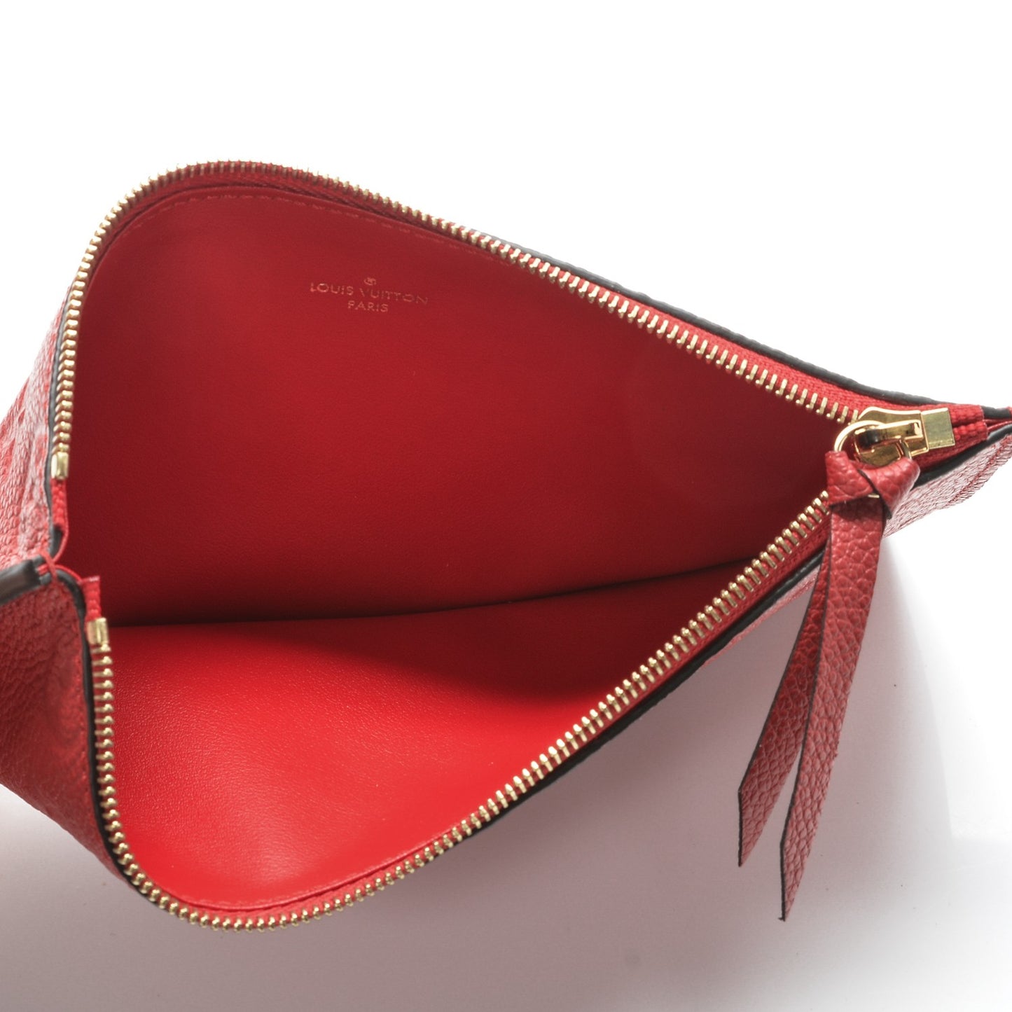 Empreinte Felicie Chain Wallet Zippered Insert Cherry