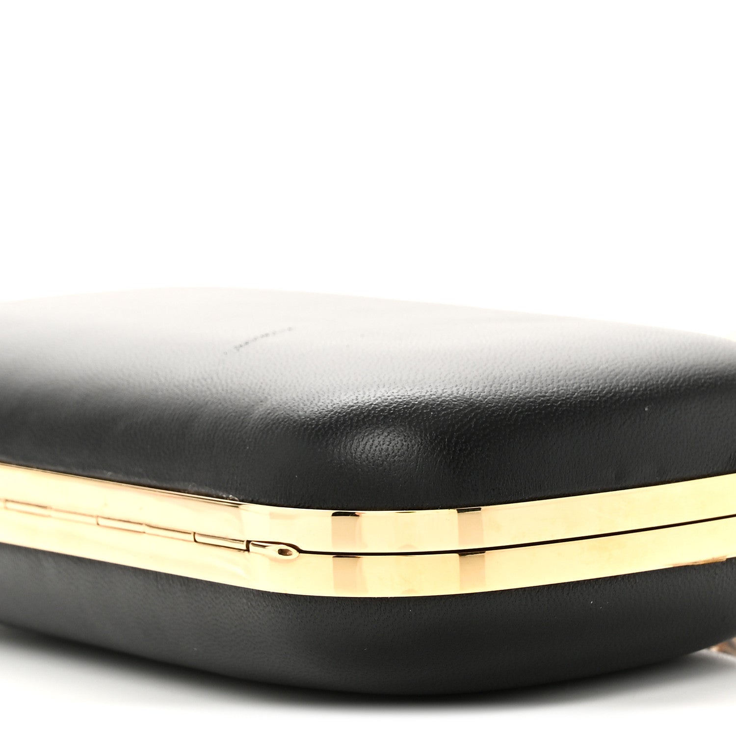 Alexander McQueen Nappa Skull Knuckle Duster Box Clutch Black