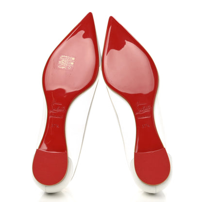 Christian Louboutin Kid Rete Galativi Flats 37.5 Version Bianco 5 of 11