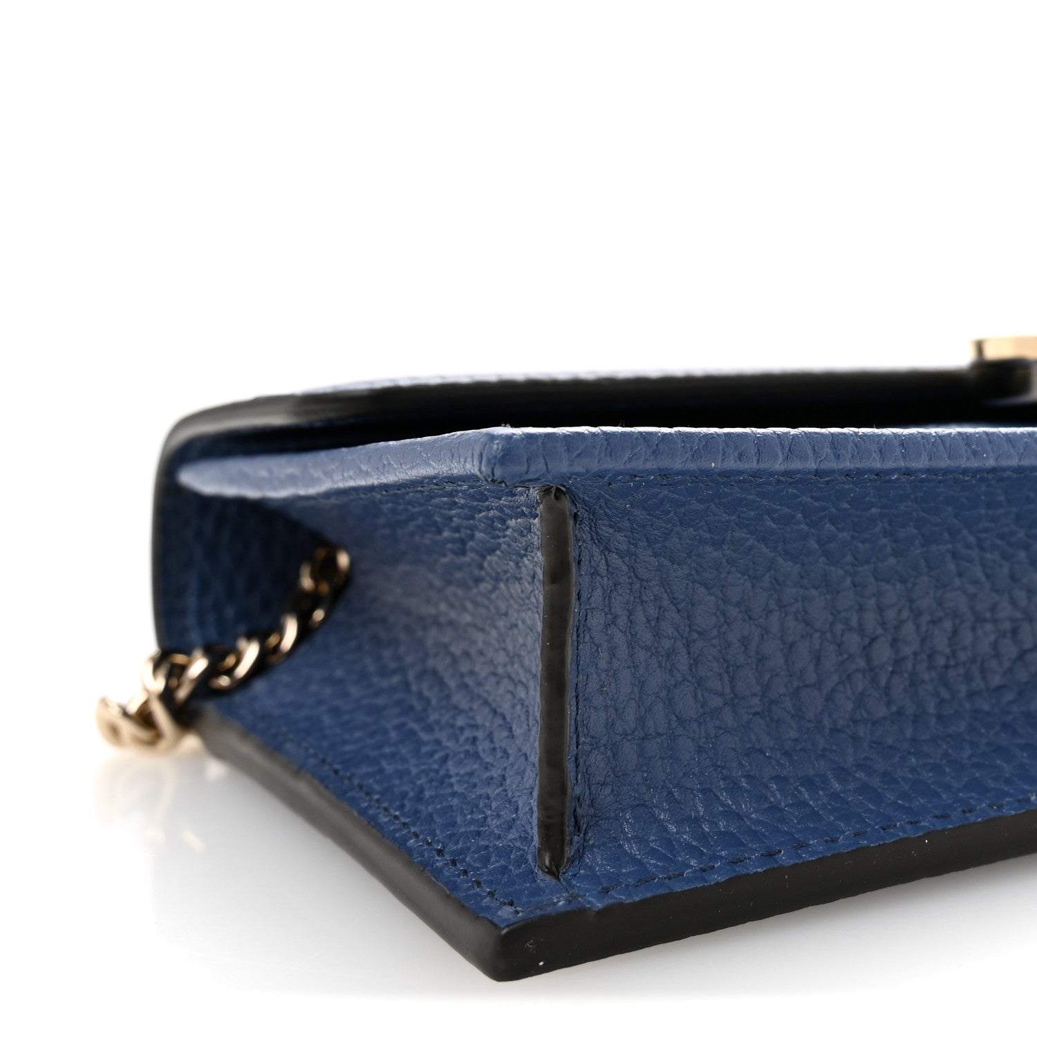 Gucci Dollar Calfskin Interlocking G Chain Wallet Caspian 8 of 10