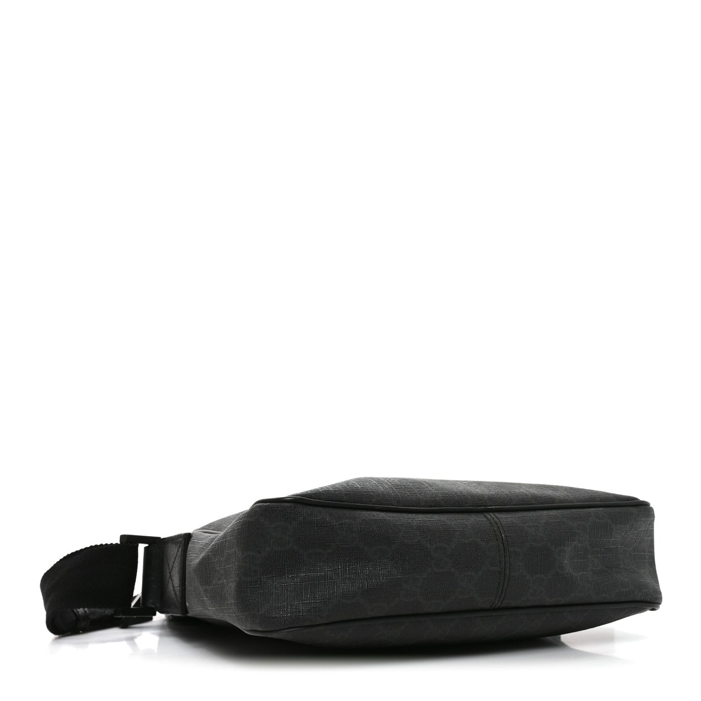 GG Supreme Monogram Messenger Bag Black Grey