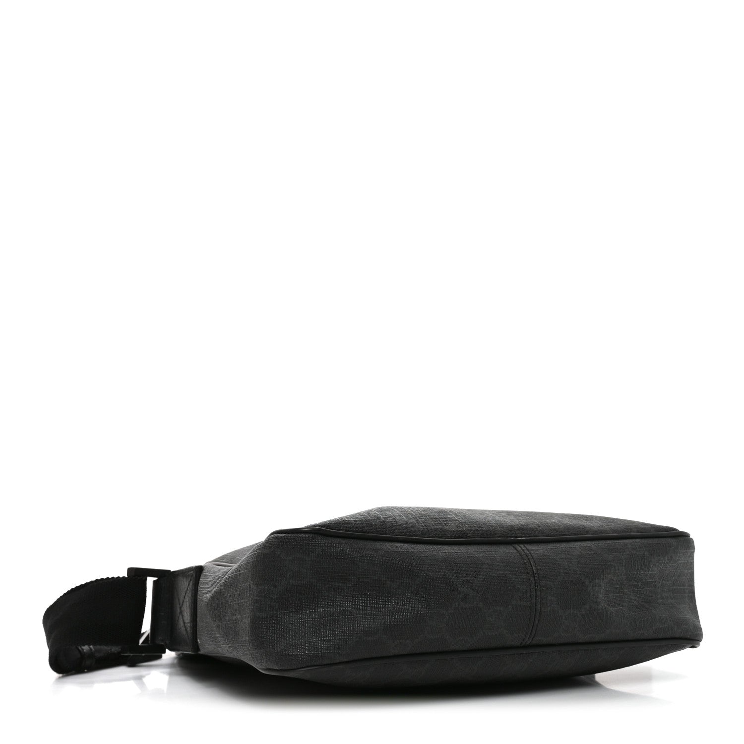 Gucci GG Supreme Monogram Messenger Bag Black Grey 4 of 10