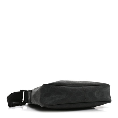 Gucci GG Supreme Monogram Messenger Bag Black Grey 4 of 10