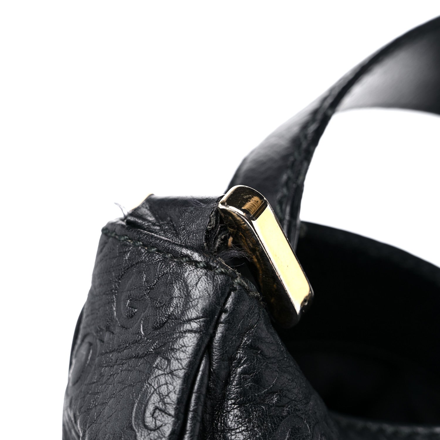 Gucci Guccissima Large New Ladies Web Hobo Black 18 of 18