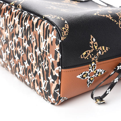 Louis Vuitton Monogram Giant Jungle Neverfull MM Black 8 of 12