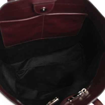 Miu Miu Vitello Soft Shopping Tote Burgundy 5 of 16