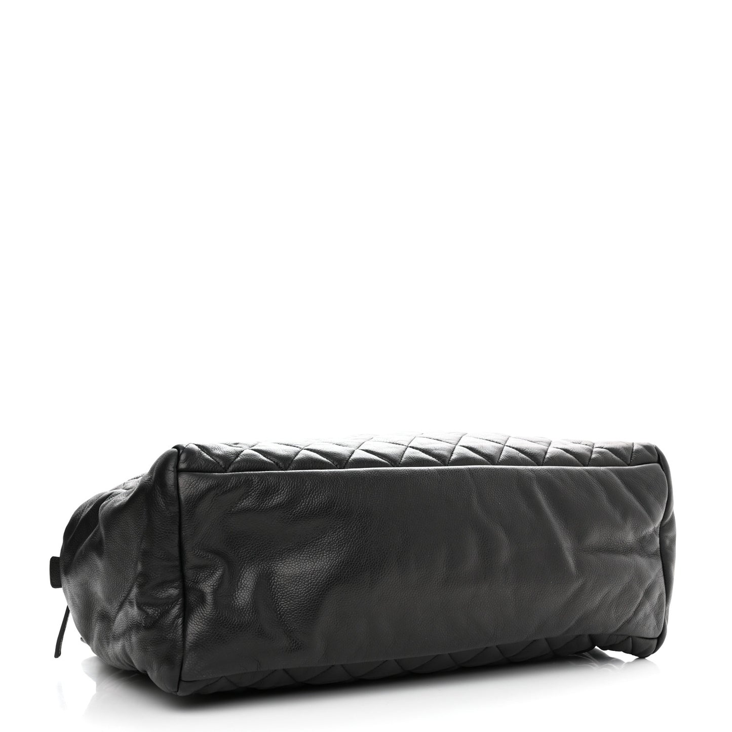 Caviar Quilted Large Coco Cocoon Tote Black